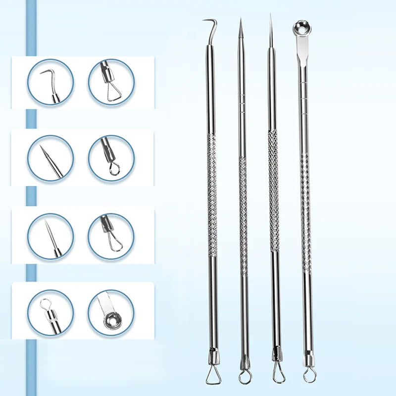 💓Last day 50% OFF💥Stainless Steel Blackhead Remover Tool Kit